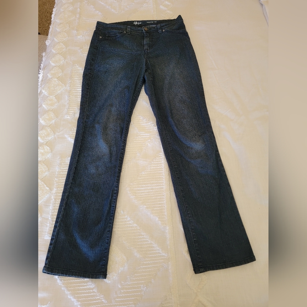 Style & Co High Rise Straight-Leg Jeans